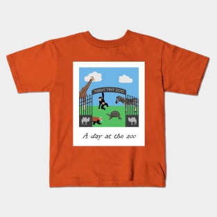 a day at the zoo Kids T-Shirt